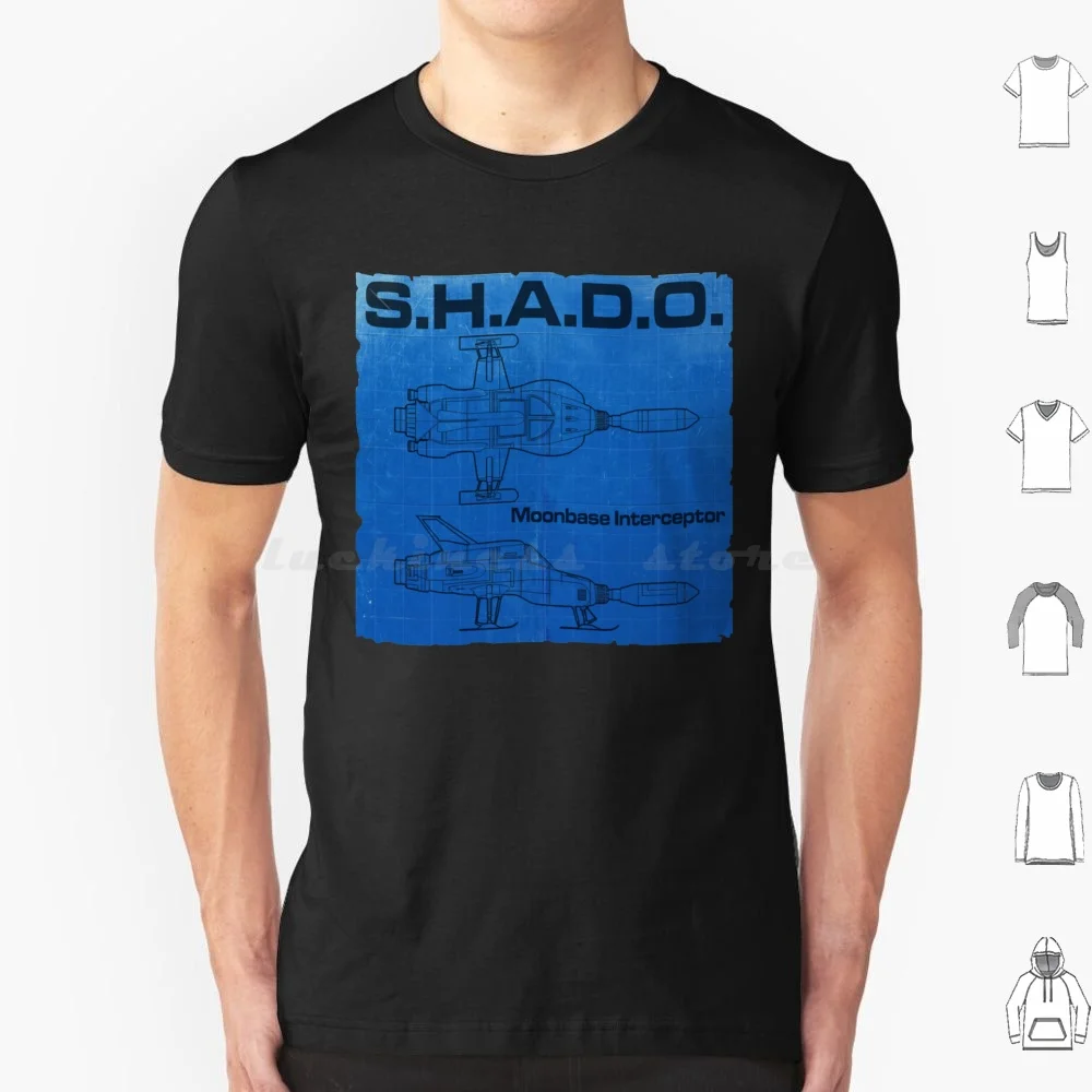 S.h.a.d.o. Interceptor T Shirt 6xl Cotton Cool Tee Gerry Anderson Ufo Flying Saucer Roswell Theory Anderson _ Ufo Shado Retro