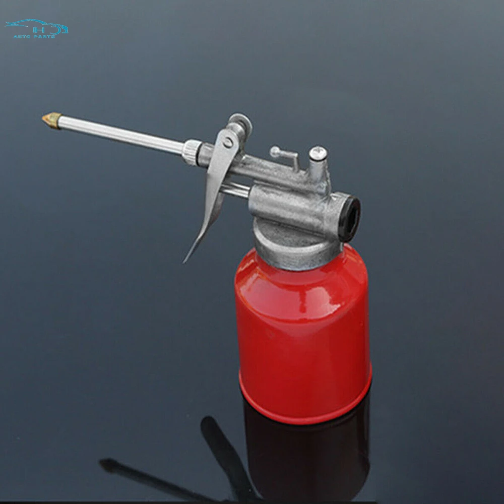 250ml Öl kann Guss körper mit starrem Auslauf Daumen pumpe Werkstatt öler mit Dichtung dichtung Aluminium abdeckung Kunststoff abdeckung