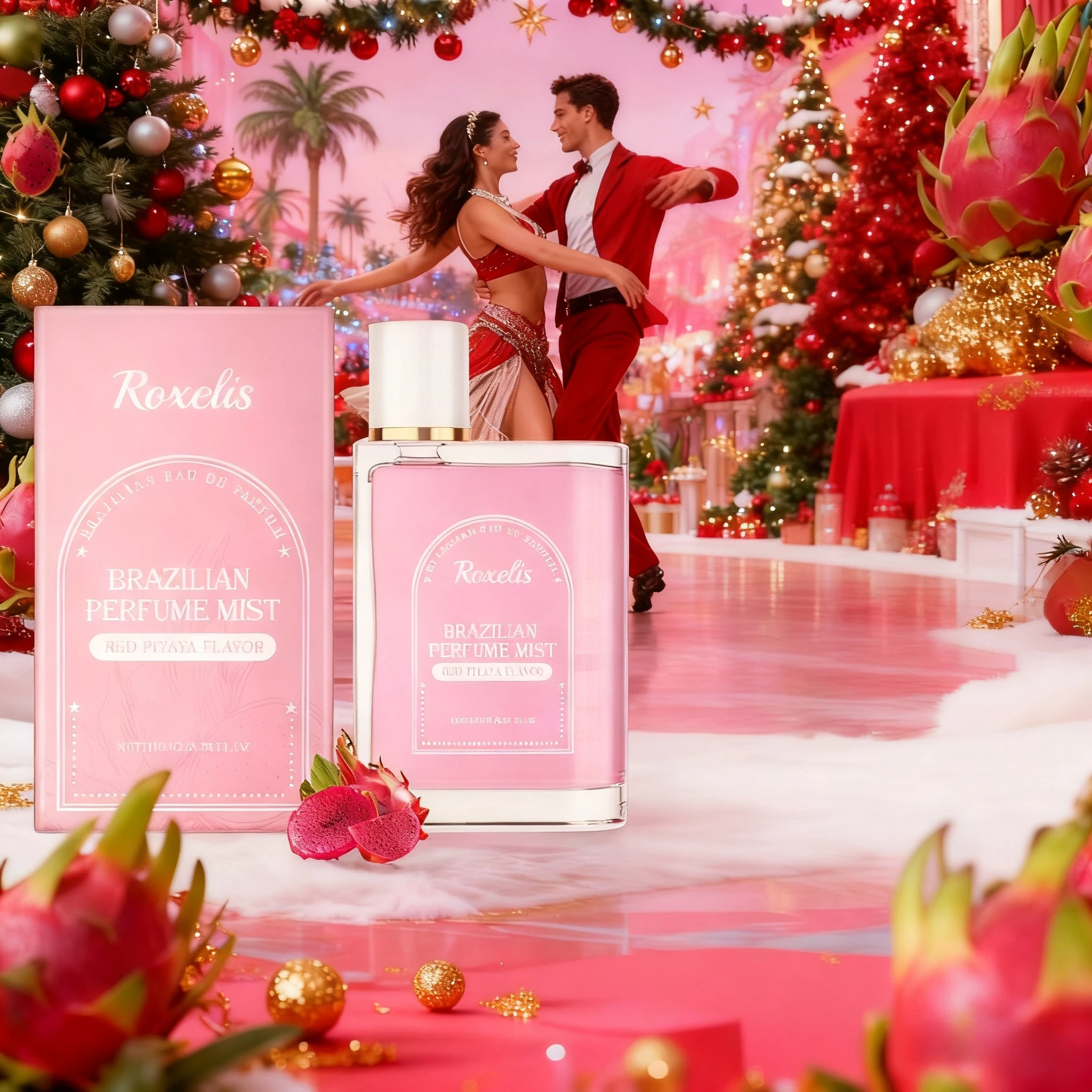 

Christmas Brazil Eau De Toilett Red Dragon Fruit Long-lasting Gentle Fresh Fragrance Daily Casual Elegant Pheromones Couples