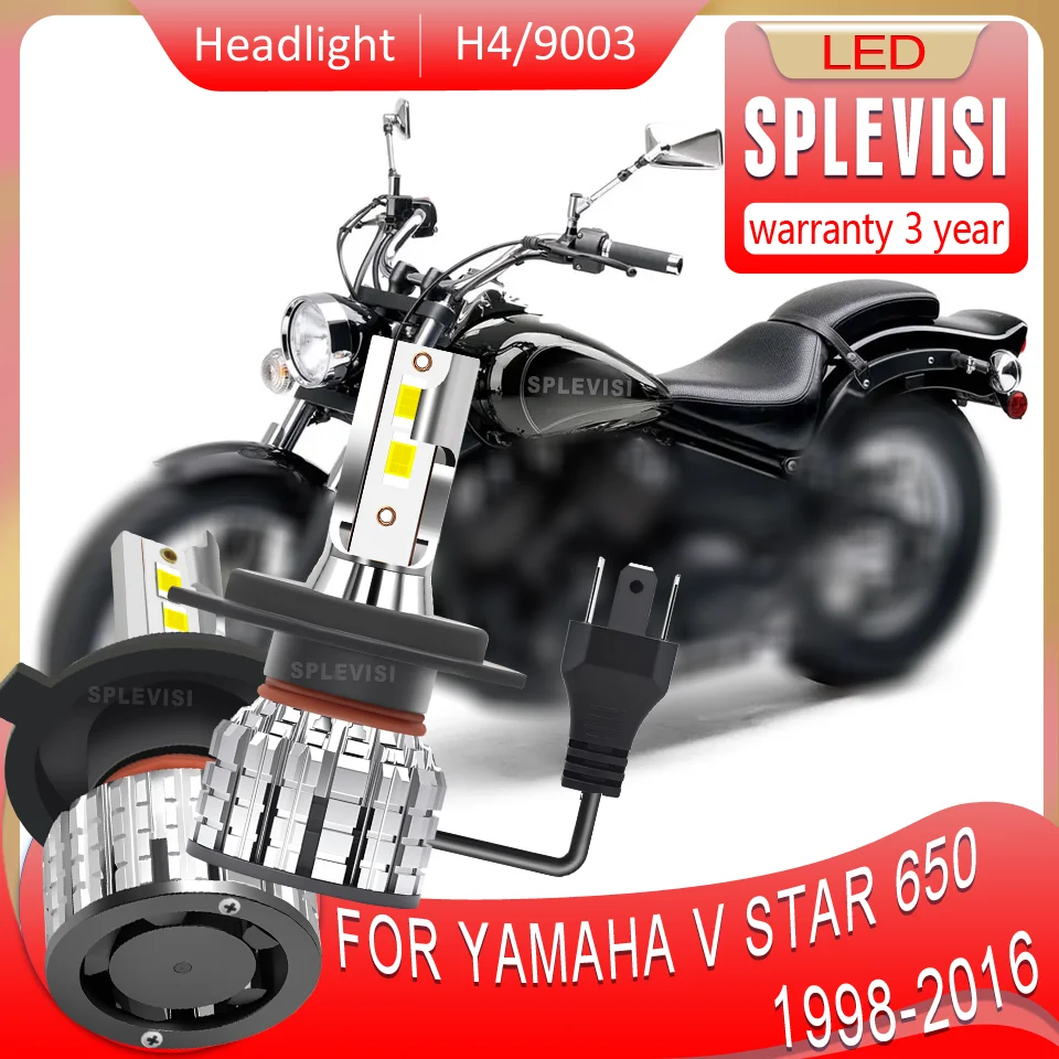 

All-Aluminum Housing durable motorcycle Headlight For Yamaha V Star 650 1998 1999 2000 2001 2002 2003 2004 2005 2006 2007-2016