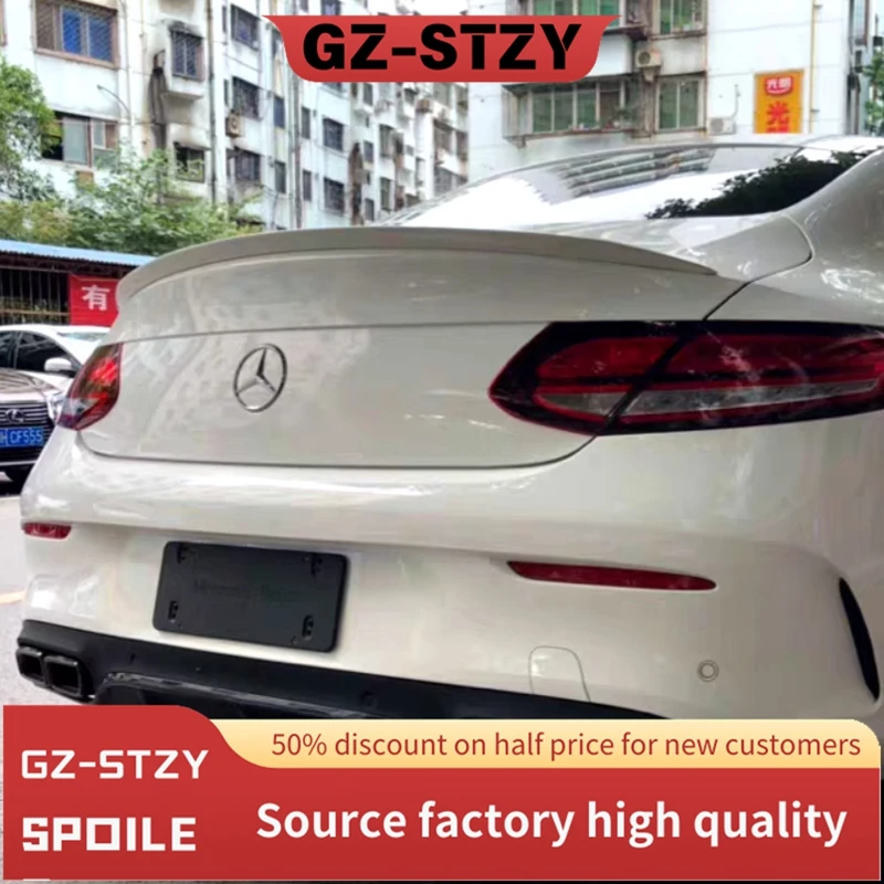 

Rear Spoiler Tail Wing Diffuser For Mercedes-Benz C-Class C205 W205 2Door Coupe Carbon Fiber Car Trunk Spoilers Trim