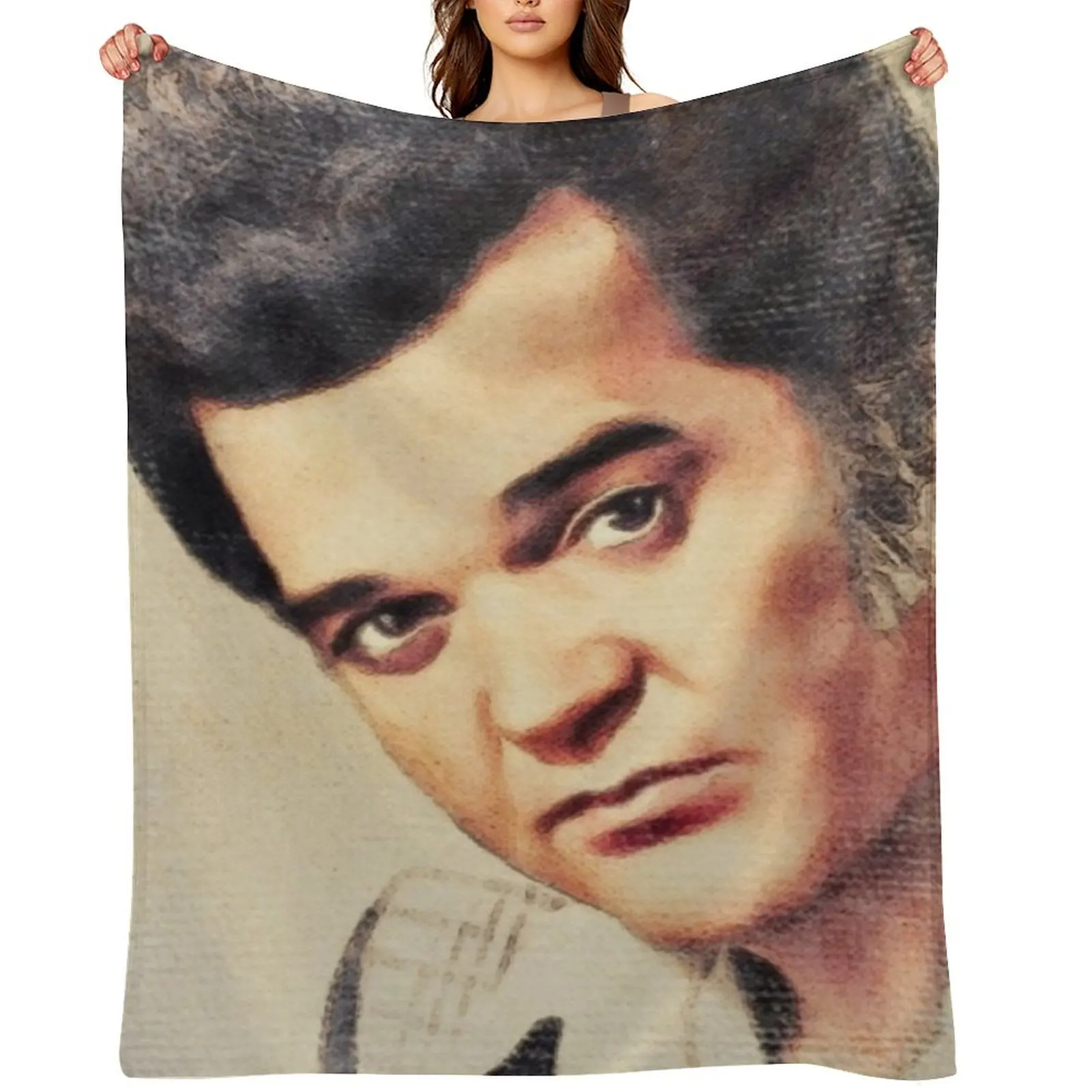 

Conway Twitty, Music Legend Throw Blanket Soft Beds Soft Plaid Nap Thin Blankets
