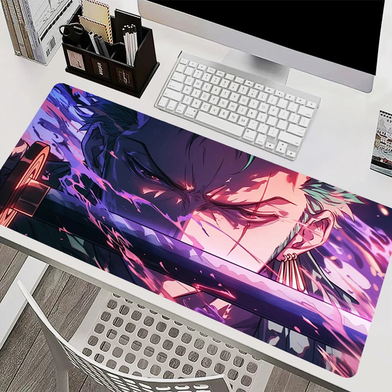 

Mouse Pad PC Accessories One Piece Zoro Keyboard Pad Office Desk Mat Anti Slip HD Mousepad Rubber Tablet Pad Gaming Extended Pad