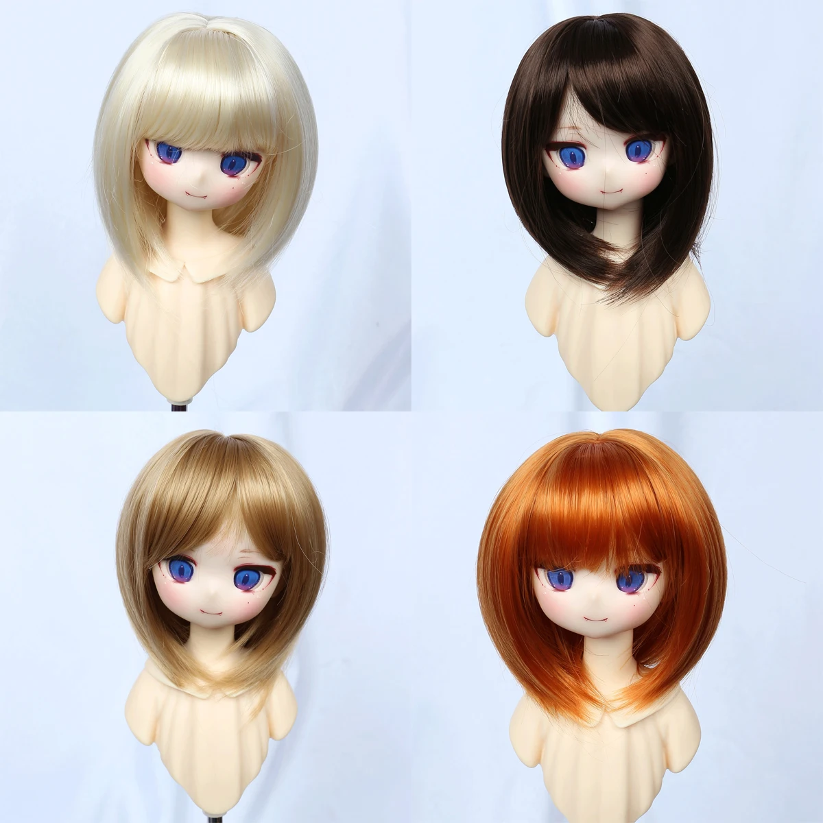 1/3 peruca bjd pullip dal dd dollfie boneca peruca 8-9 polegadas peruca curta coleção