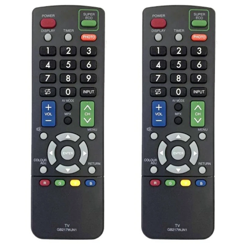 Hot 2X Remote Control, For SHARP GB217WJN1 TV/LED/LCD Remote Control Replacement GB217WJSA GB215WJSA