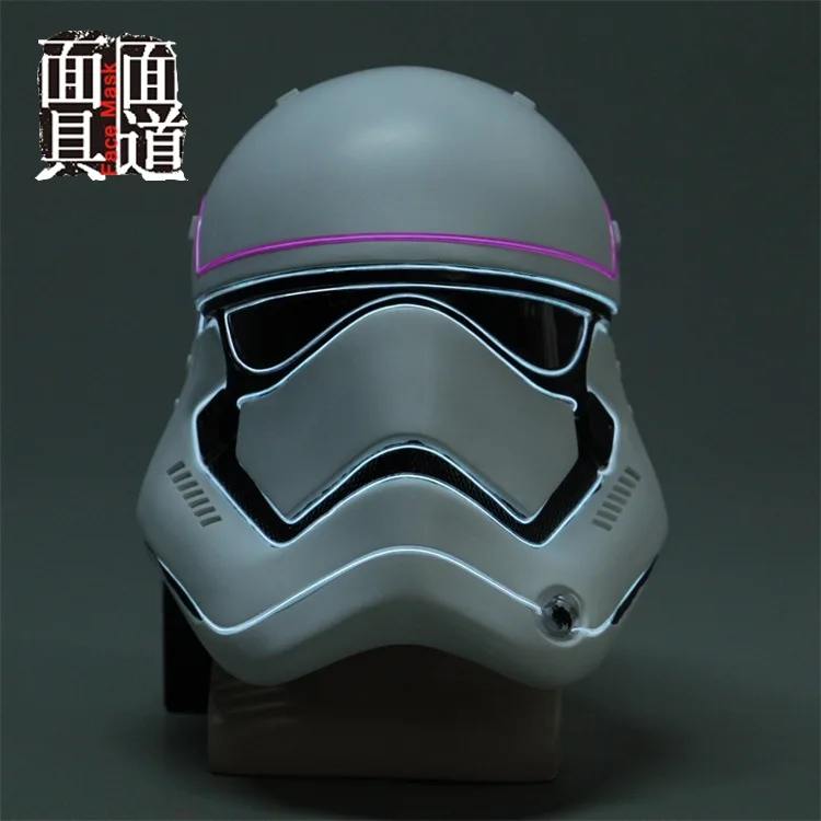 Star Wars Halloween Live Role Play Props White Soldier Helmet Mask The Force Awakens Stormtrooper Battle Helmet Ornament