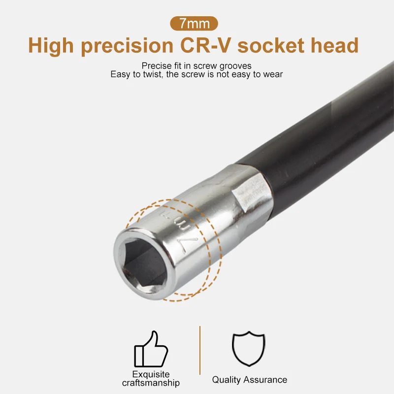 7 مللي متر الجوز سائق مرنة رمح المقبس وجع مفك عرافة الجوز 0.28 بوصة الجوز محرك الأدوات اليدوية