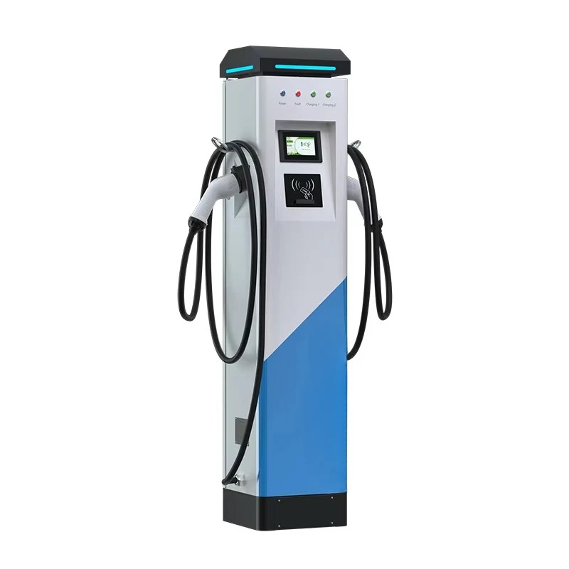 POS Credit EV Charging Station 32A 22kw Floor-mounted with CE Certification 4.3inch Screen Ev Charger with Credit Card Reader - view 5