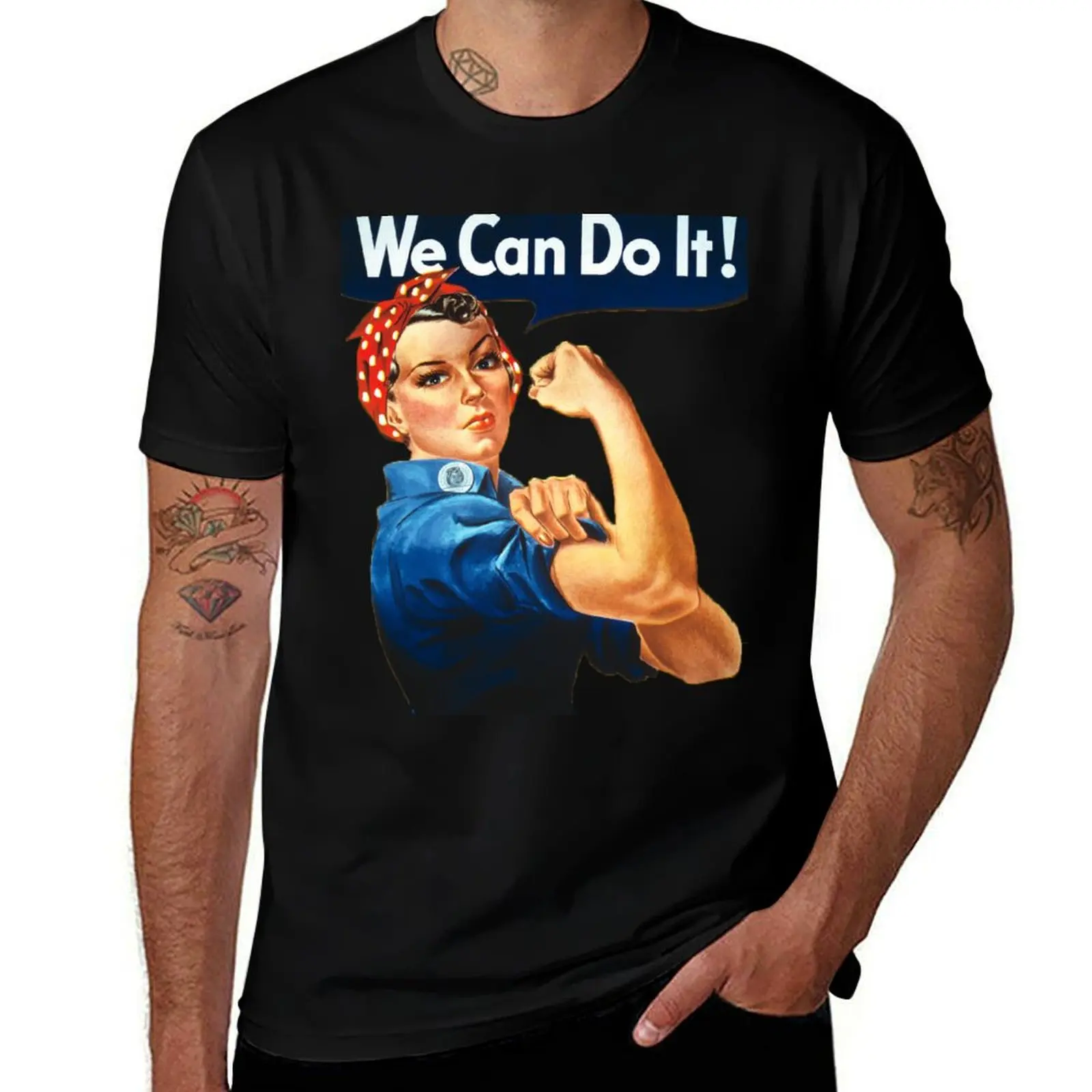 

Rosie the Riveter T-Shirt Casual Loose Daily Wear T-Shirt