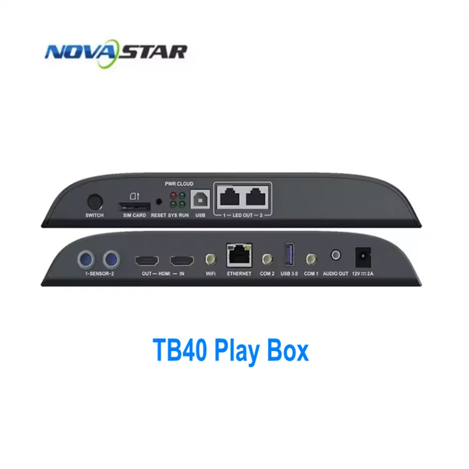 شاشة عرض LED وحدة تحكم Novastar مشغل الوسائط المتعددة غير المتزامن TB10plus TB20plus TB30 TB40 TB60 #4