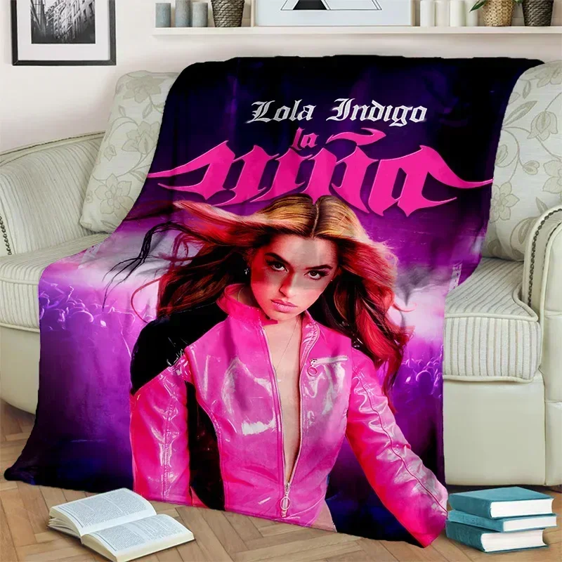 3D Lola Indigo Spanish Singer Dancer Blanket,Soft Throw Blanket for Home Bedroom Bed Sofa Picnic Travel Office Cover Blanket Kid