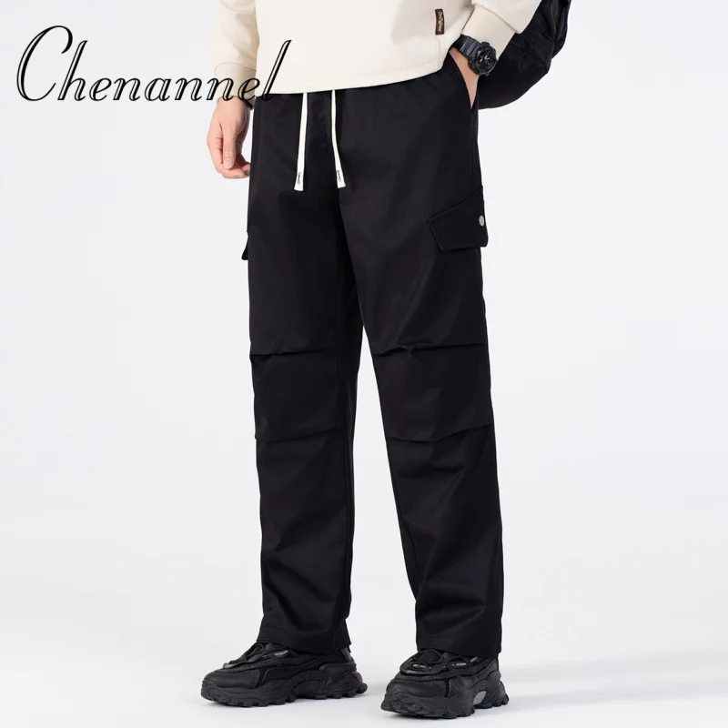 سراويل تدريب سوداء متينة لعشاق عسكريين الذكور في الهواء الطلق، سراويل أمنية تكتيكية وملابس عمل