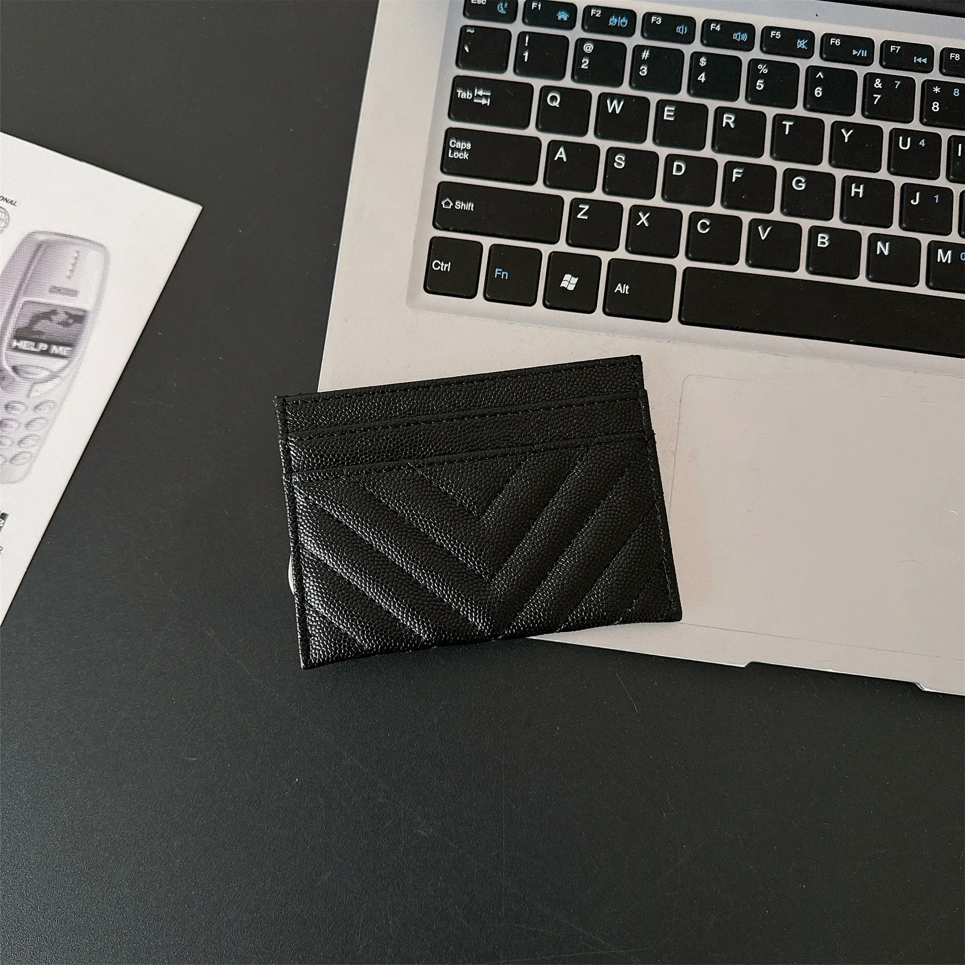 Female luxury brand designer, real classic credit card wallet, fashion first layer real cowhide