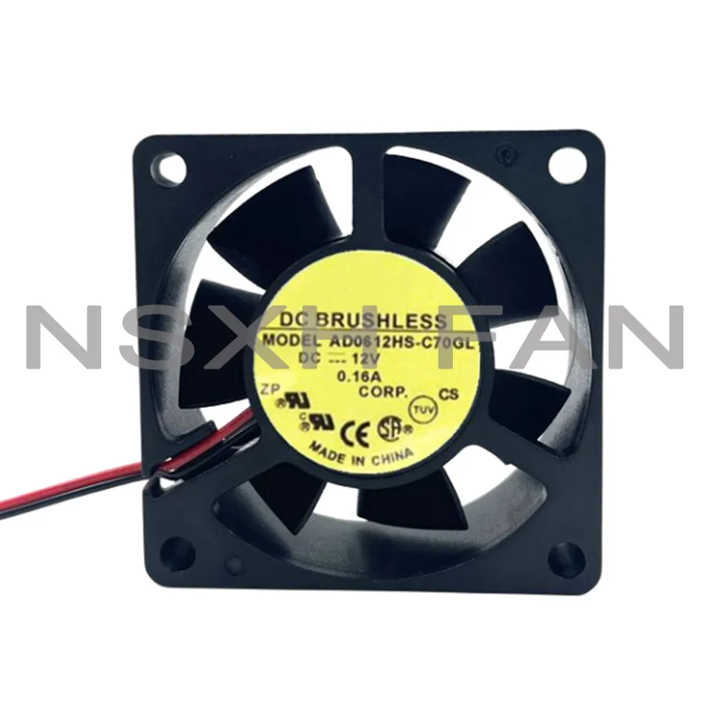 New AD0612HS-C70GL 12V 0.16A Silent Computer Chassis Power Cooling Fan