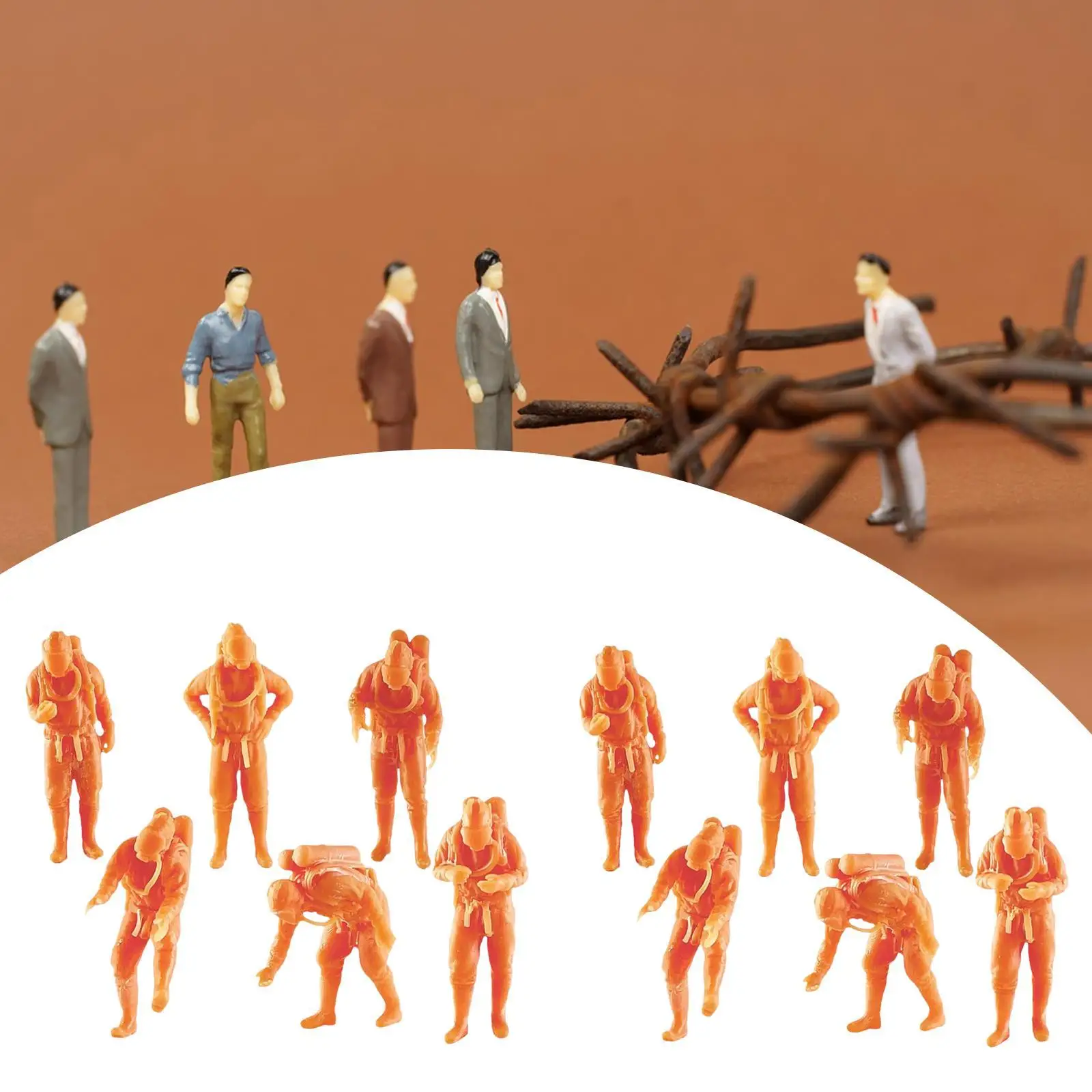 

6x Model People Figures for Diorama Layout DIY Scene Decor Desktop Ornaments