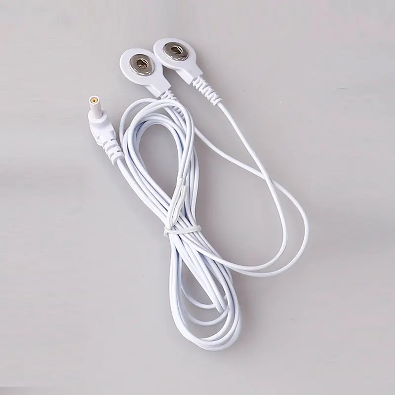 2 Way 2.35mm Plug Electrode Wire for Electrode Pads Tens Unit EMS Massager Electrical Muscle Stimulator Electrode Cable Line
