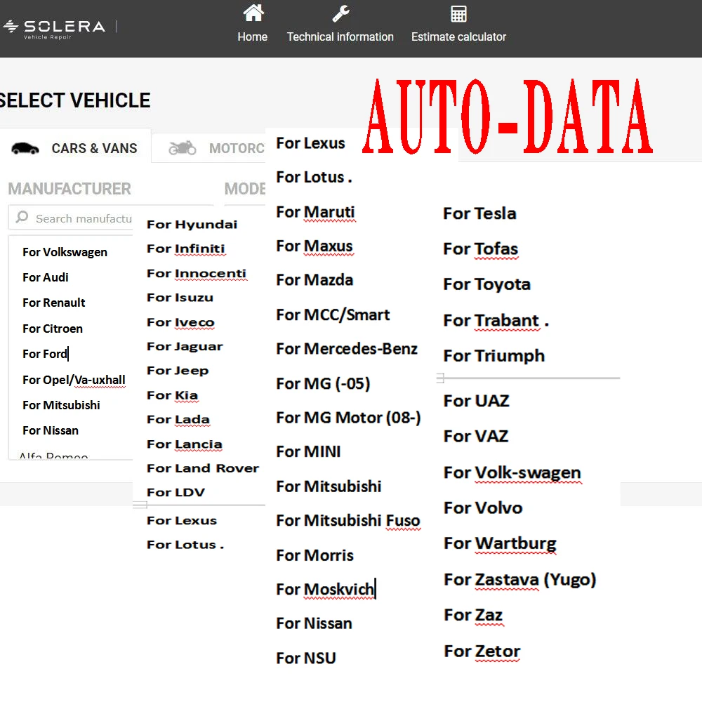 Online tutti i dati automatici del Software tutti i dati Software di riparazione degli stati uniti Alldata EU Auto-Data Partlink24 schema elettrico