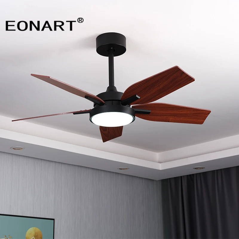 

40inch Led Design Fan Lamp Roof Lighting Fan Modern Indoor Decorate Plywood Blade Dc Ceiling Fan With Remote Control Ventilador