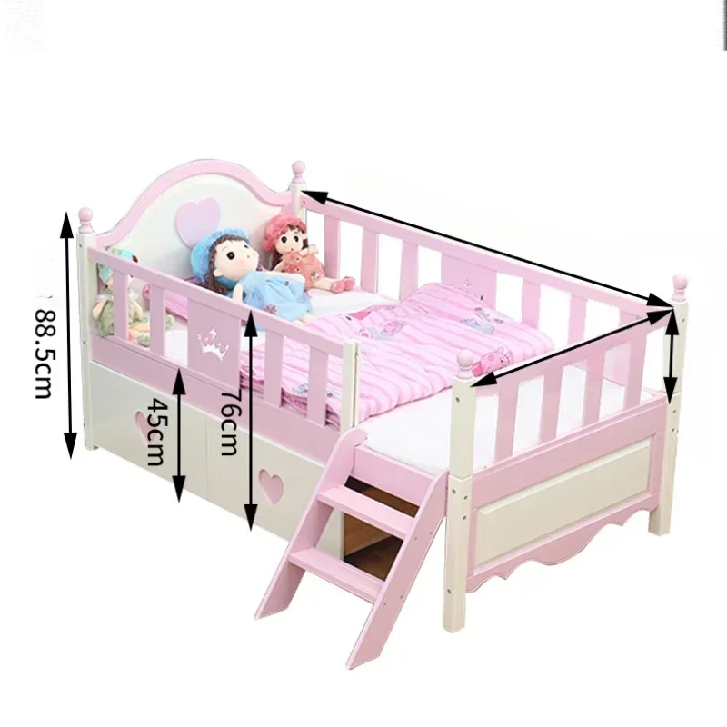 Design Loft Children Beds Toddler Luxury Solid Wood Modern Children Beds Princess House Mueble Infantil Bedroom Furniture
