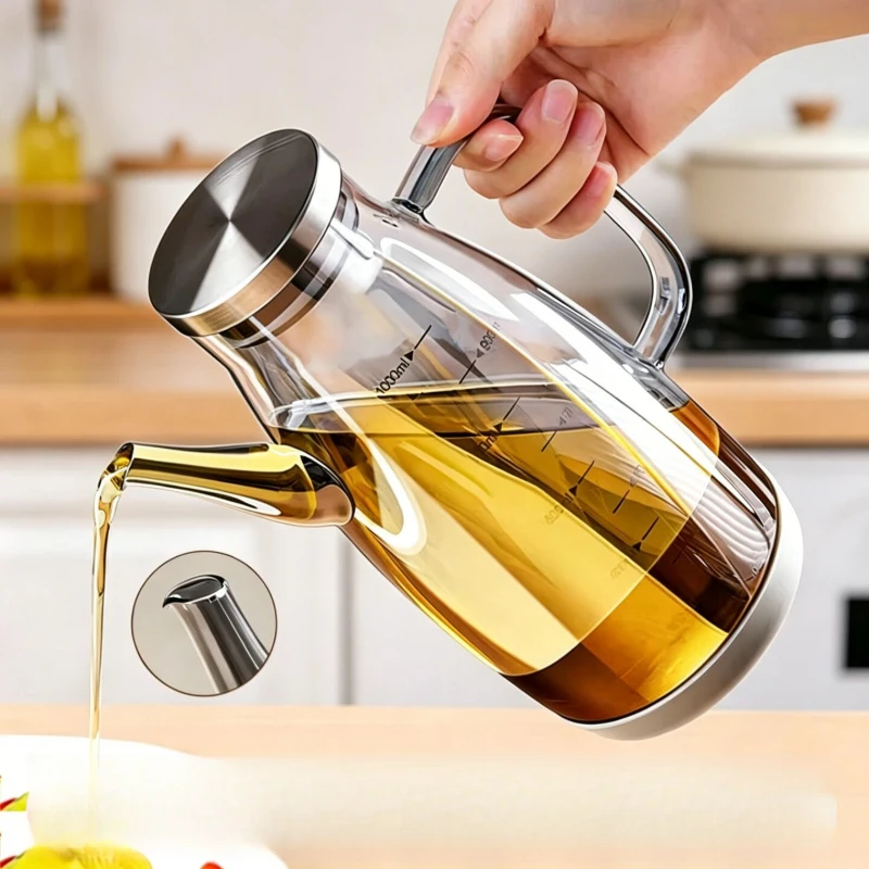 Glass Oil Dispenser Bottle Kitchen Non Drip Olive Oil Vinegar Soy Sauce Bottle Eagle Spout Cooking Oil Cruet