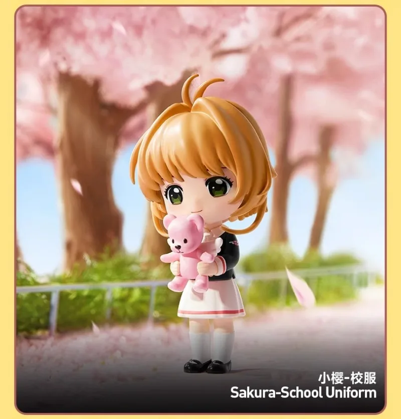 POPMART Magic Card Girl Sakura Transparent Card Series Figurine Blind Box Girls' Gift Decorative Gift Original Genuine Product