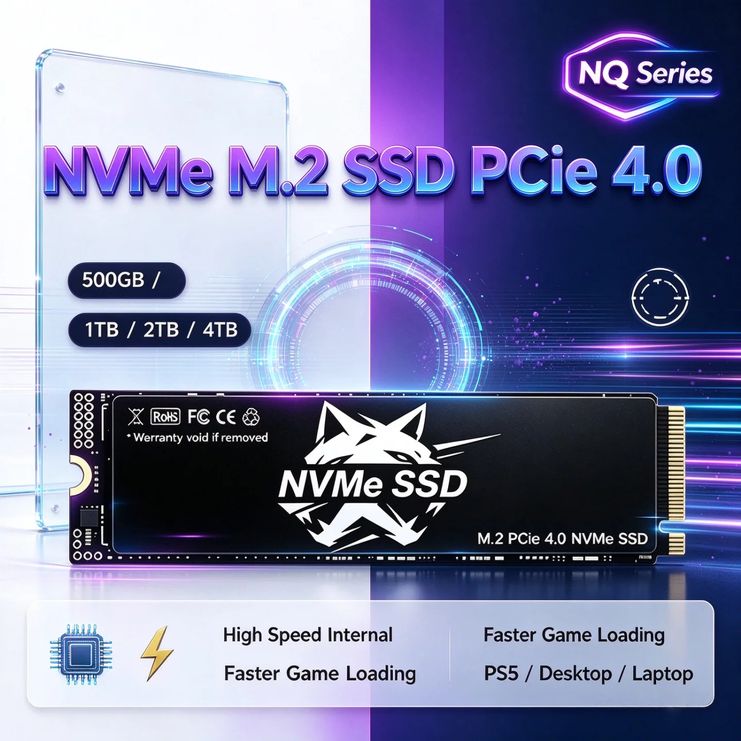 M.2 Nvme 4Tb Pcie 4.0 Ssd - NQ Series NVMe M.2 SSD PCIe
