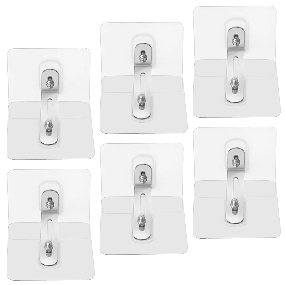 

6 Pcs Furniture Fixing Anchor No Drill Anti Tip Kit Adhesive Anti-tip Anchors Dresser Secure to Bookshelf