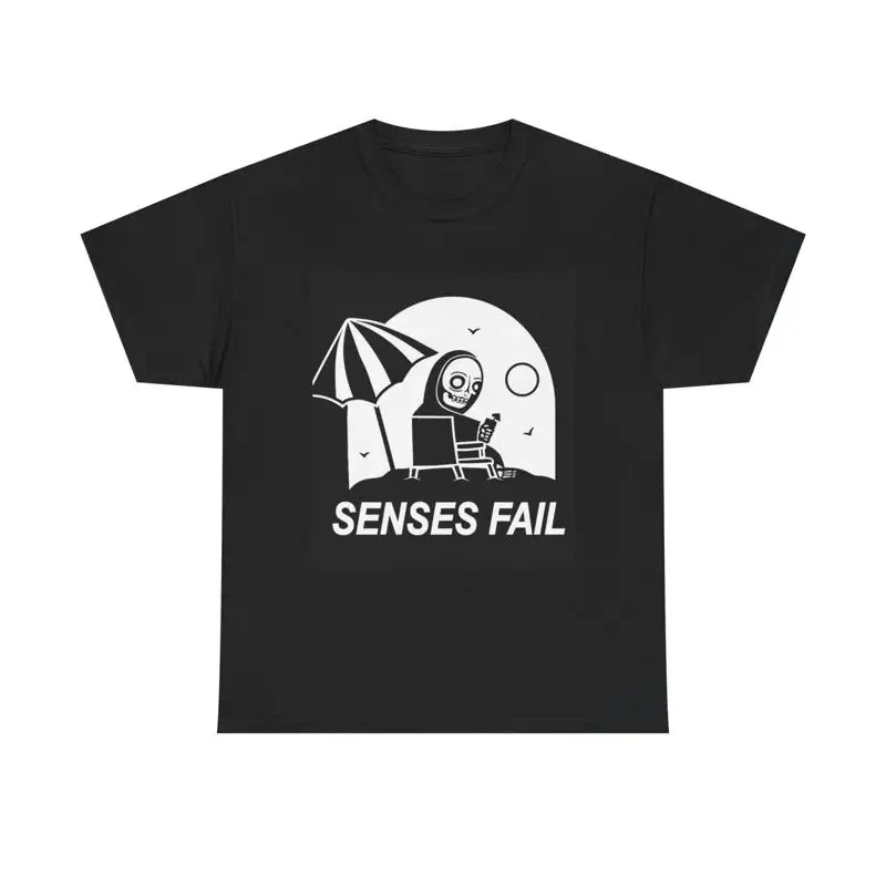 Senses Fail Merch T Shirt Rock Band Emo Punk Retro Heavy Cotton