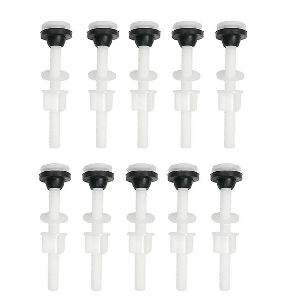 10Pcs Heavy Duty Plastic Toilet Button Rod for Cistern Lid 80Mm Opening Dual Flush Tank Push Button Replacement Easy Install