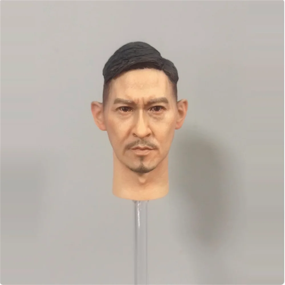 

1/6 Male Soldier Nick Cheung Head Carving Sculpture Model Toy Fit 12'' Action Figure Body In Stock