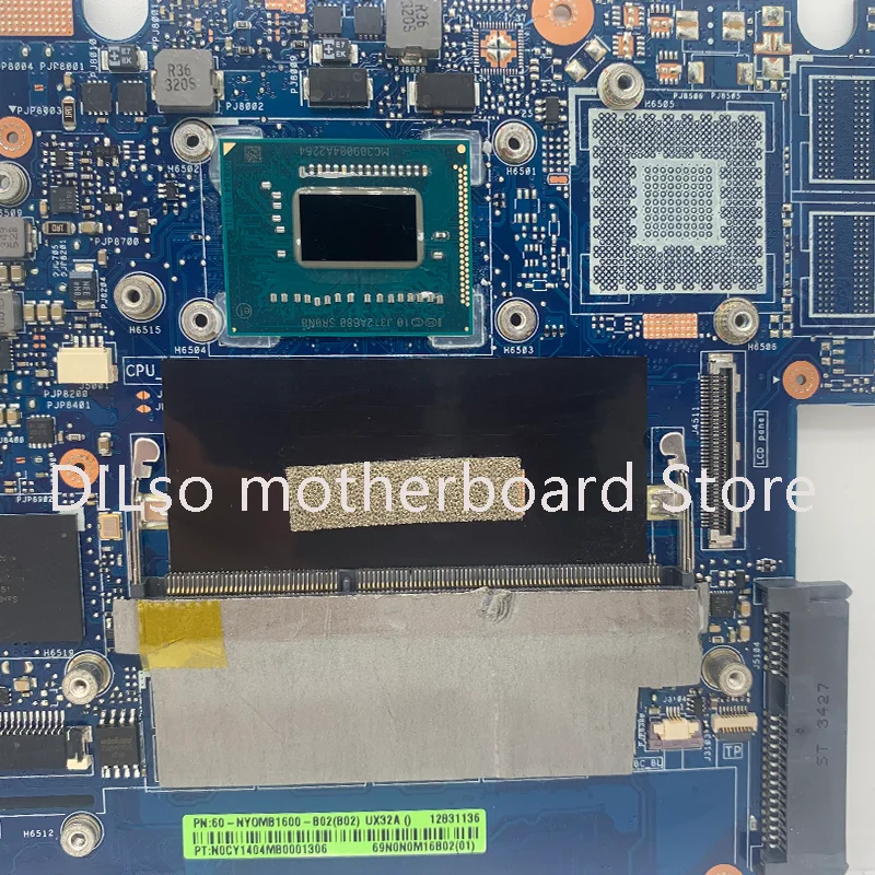 KEFU UX32VD Mainboard For Asus Vivobook UX32A UX32V Laptop Motherboard With 2GB-RAM I3 I5  I7 3th CPU GT620M 100% Test