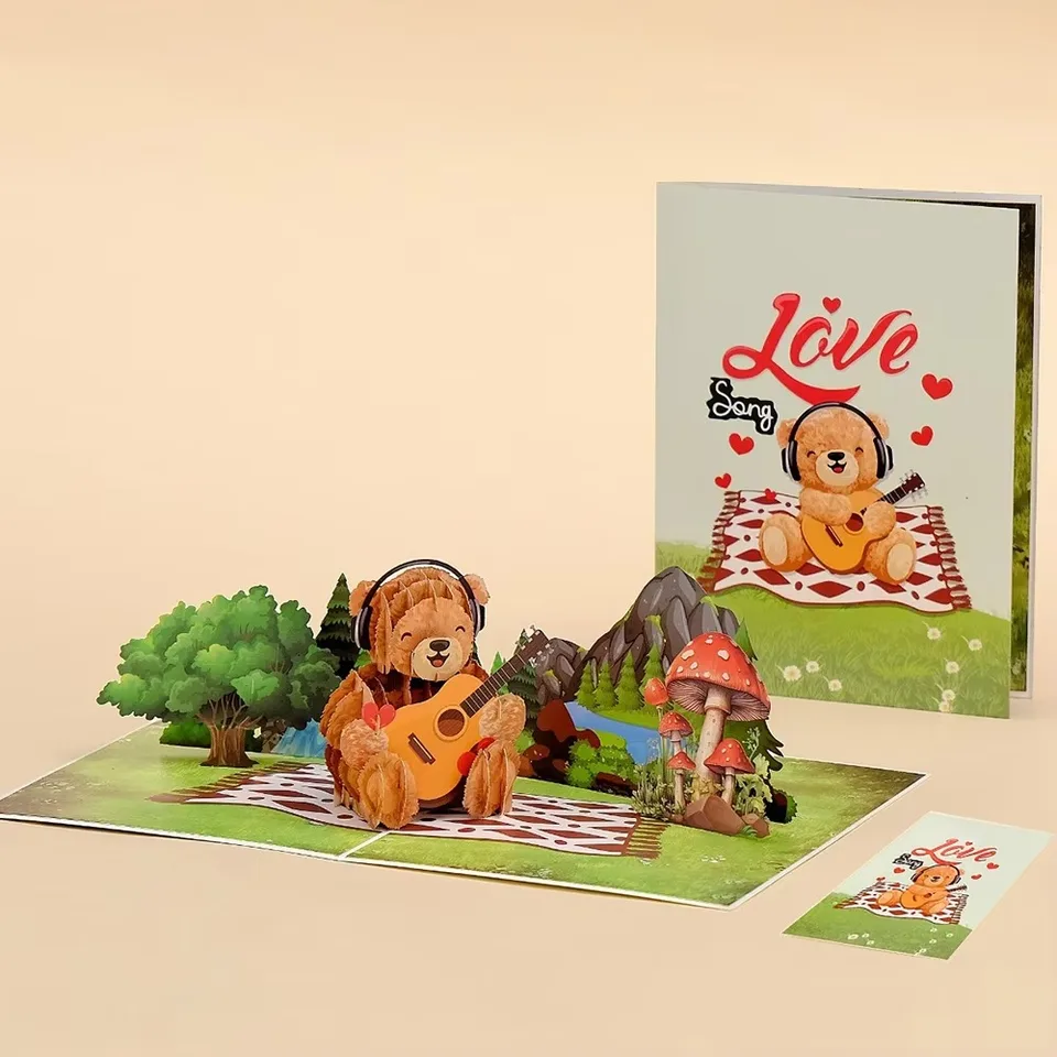 3D Pop Up Flower Greeting Cards Wedding Card Anniversary Thanksgiving Valentines Day Birthday Gift Thank You Card Handmade Cards, image 8