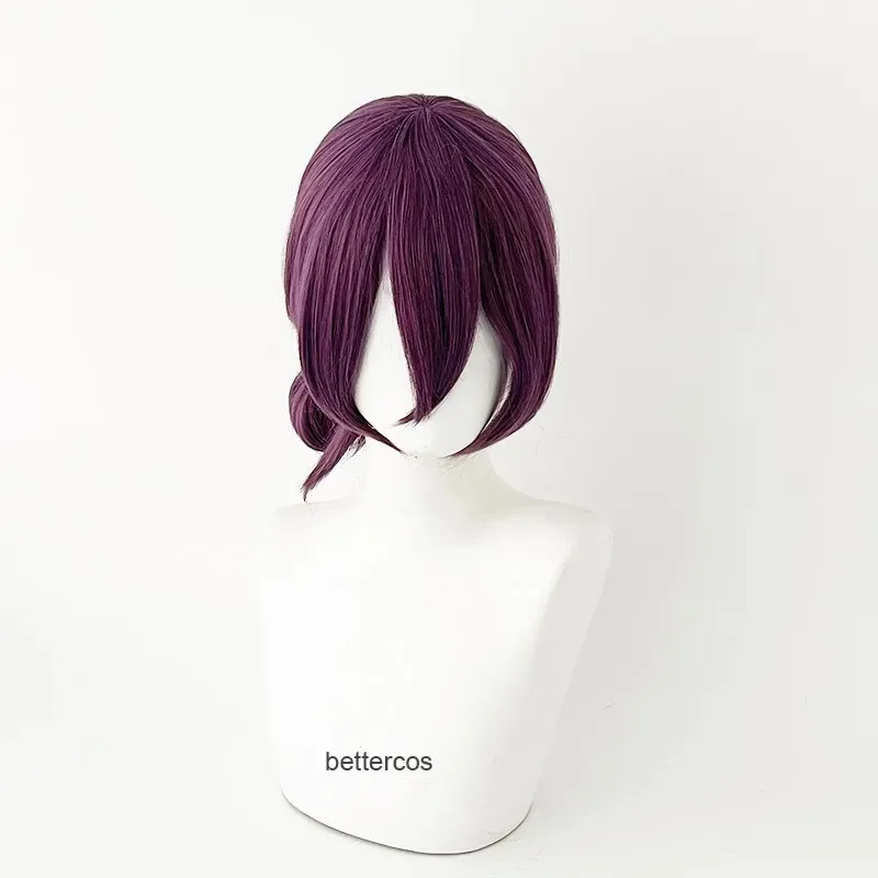 Nieuwe Reze Cosplay Pruik Anime Paars Gemengde Paardenstaart Haar Pelucas Halloween Carnaval Party Kostuum Rollenspel + een pruik cap MTY56GG2025