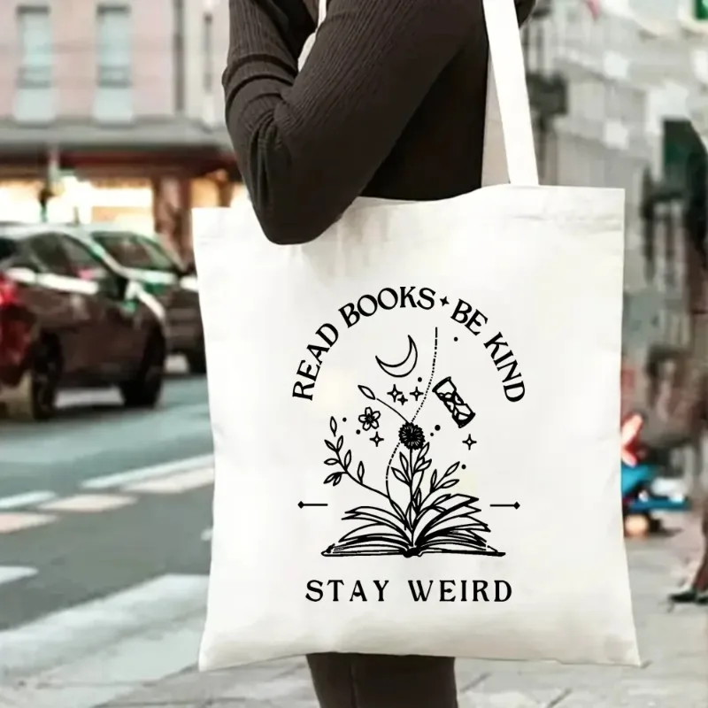 

Bookish Book Reader Shoulder Bag Women's Shopping Bag Fashion Bag