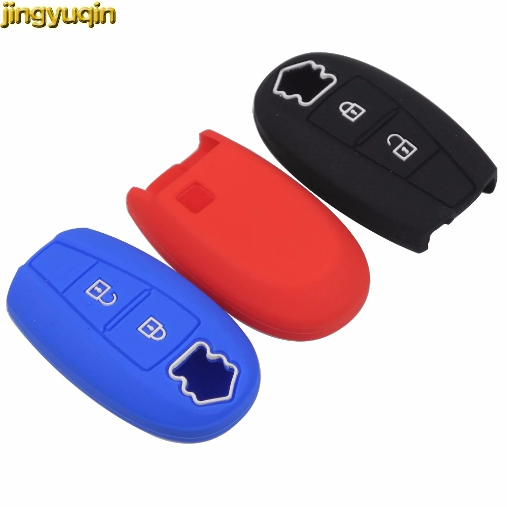 Jingyuqin For Nissan Qashqai Skyline Juke Alissa X-Trail Keyless Micra Murano Juke Alissa Car Key Case Fob Cover 3 Buttons