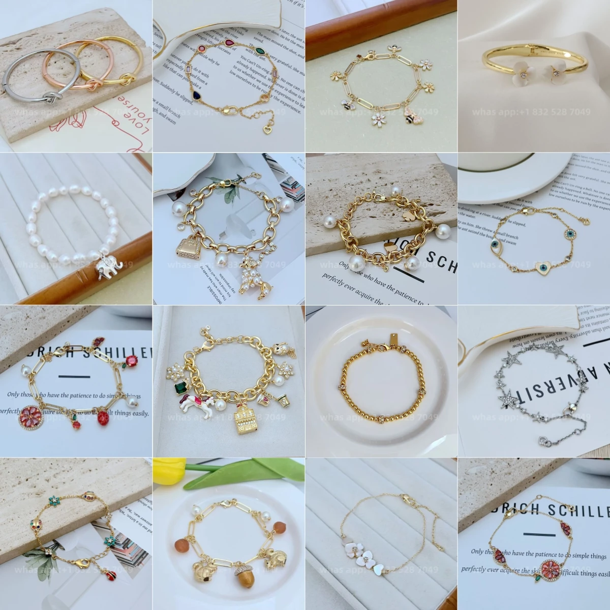 2025 New Kate Gold Bracelets Bangles Fine Jewelry 2025 For Women Christmas Gift