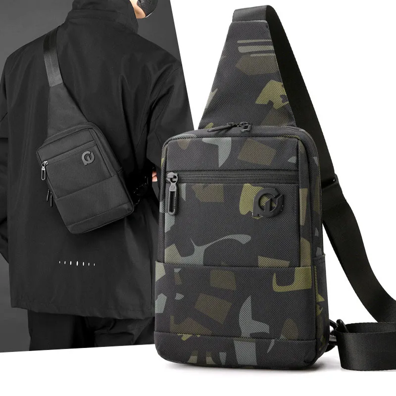 

Ultra Thin TOP Nylon Waterproof Chest Bag Men's Crossbody Shoulder Sling Pack Bag Large Capacity Outdoor Hiking Backpack