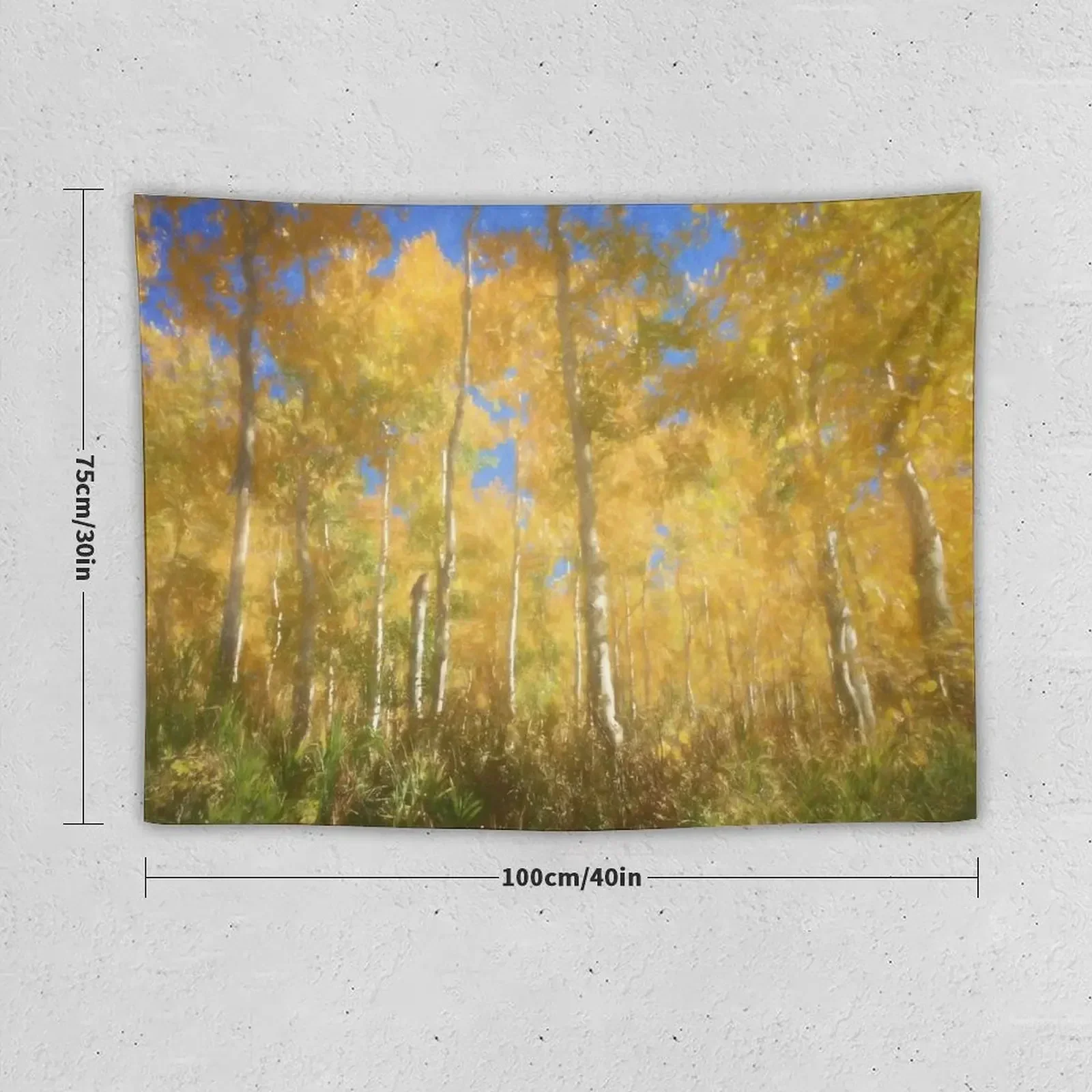 Colorado Aspens in September Tapestry Decorative Wall Home Decorations Aesthetic Decoration Home Wall Hanging Tapestry