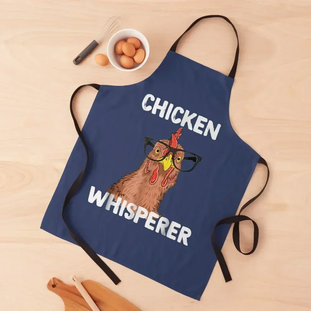 

Chicken Whisperer- Funny Chicken Lover Farm Life gifts Apron Things For Kitchen For Man Haircut Waterproof Apron