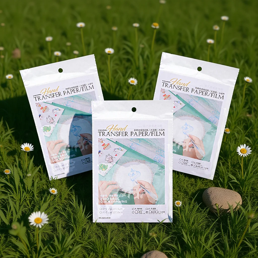 1 مجموعة التطريز نقل ورقة للذوبان في الماء فيلم دائم شفاف استقرار ل تي شيرت الأحذية مآزر قبعات أكياس DIY بها بنفسك #1