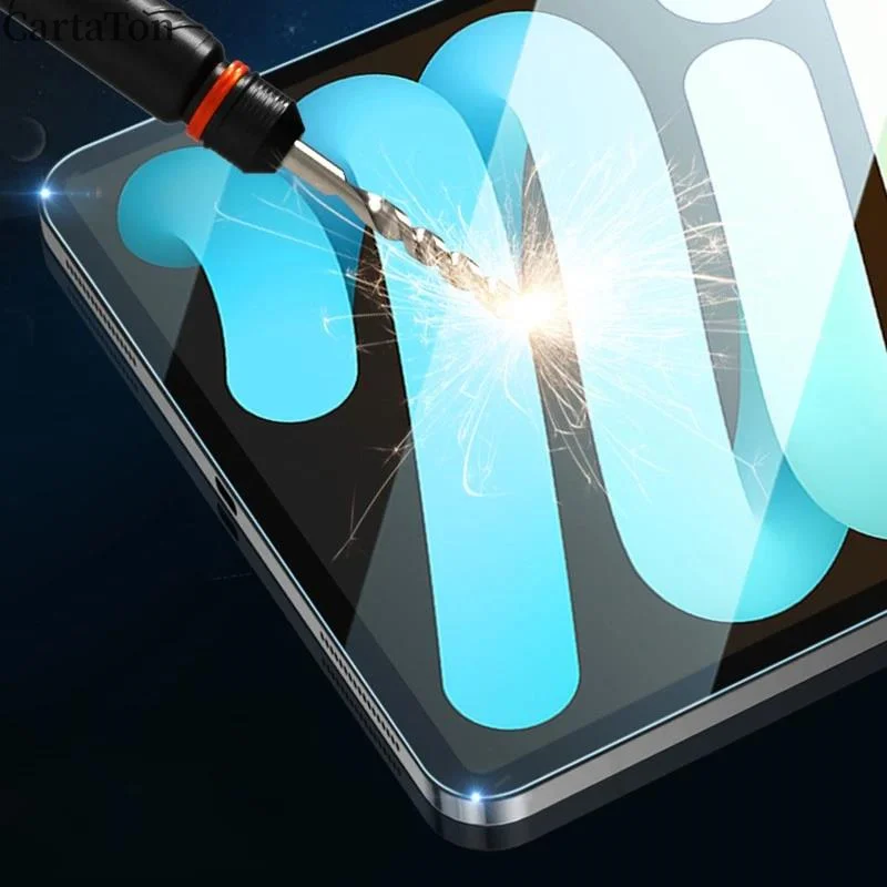 واقي شاشة الكمبيوتر اللوحي لهاتف أبل آيفون آي باد ميني 7 2024 8.3 "9H غطاء كامل من الزجاج المقسى الشفاف غطاء فيلم زجاجي واقي