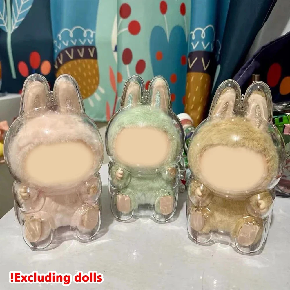 

For LABUBU Protector Case Protection Cover V1 V2 Pendant Doll Storage Box Anti Dust Case For Labubu Clear Case Doll Accessories