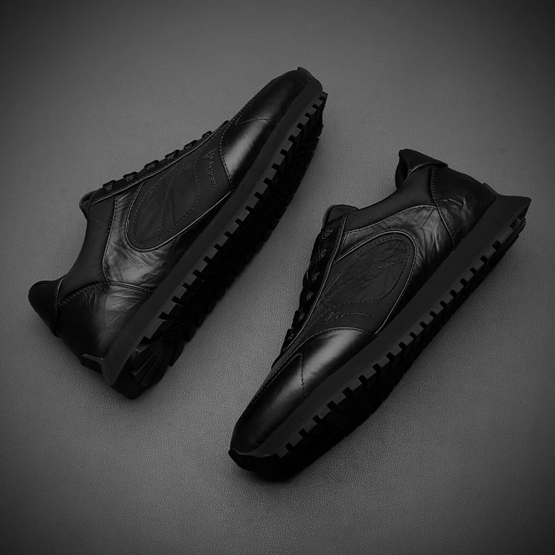 

Faionable Casual oes Мужская универсальная дышащая кожа oes Легкая роскошная модная модель Thi Bot Heightening из натуральной кожи...