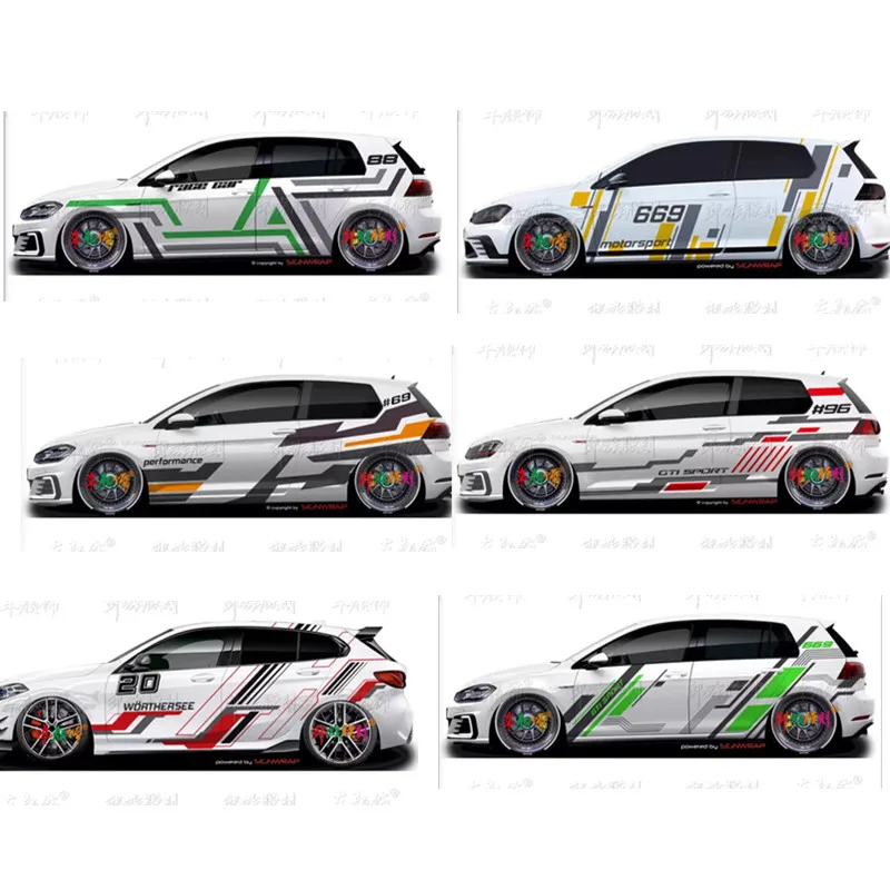 

Car Vinyl stickers body decoration sporty Decal modified accessories FOR Volkswagen Scirocco POLO Golf8 MK7 MK5 MK6