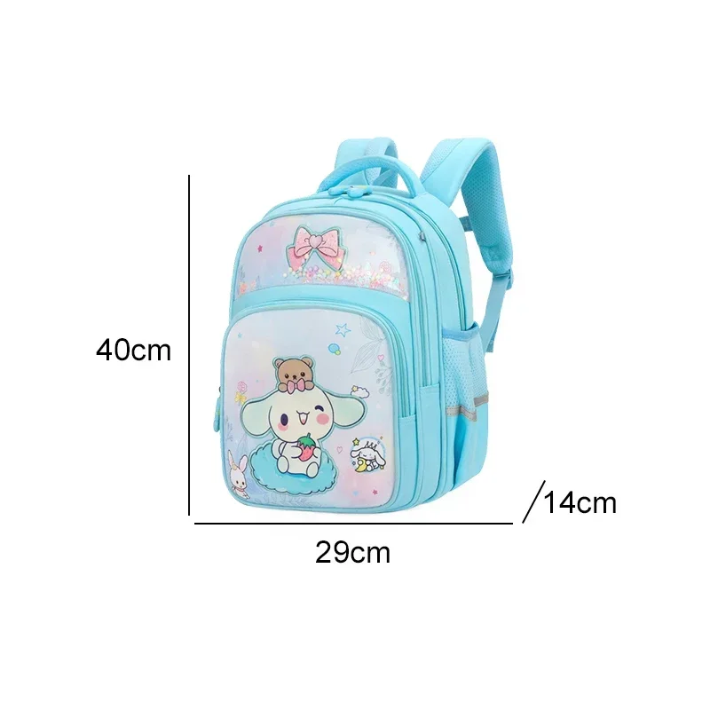 Sanrioed  Anime Kuromi My Melody Cinnamoroll Large Capacity Backpack Cute Student Schoolbags Cartoon Children Shoulder Bag Gift