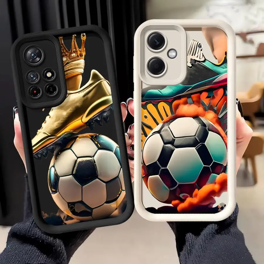 Case for Xiaomi Poco F8 C51 C61 X3 NFC C50 X3 Pro Phone Cover Sneakers Football