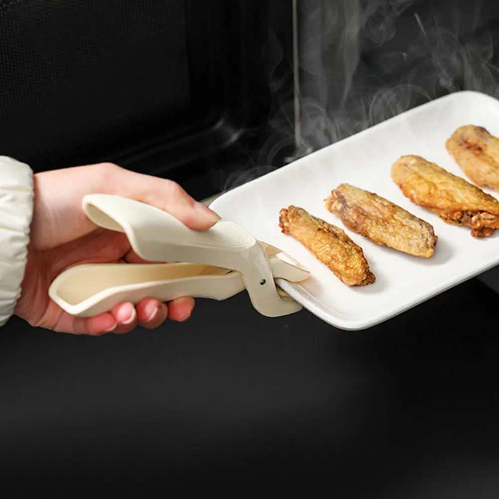 

1Set Hot Dish Clip Heat Resistant Nonslip Metal Plate Lifter Bowl Gripper Pot Holder for Kitchen Home Restaurant Use
