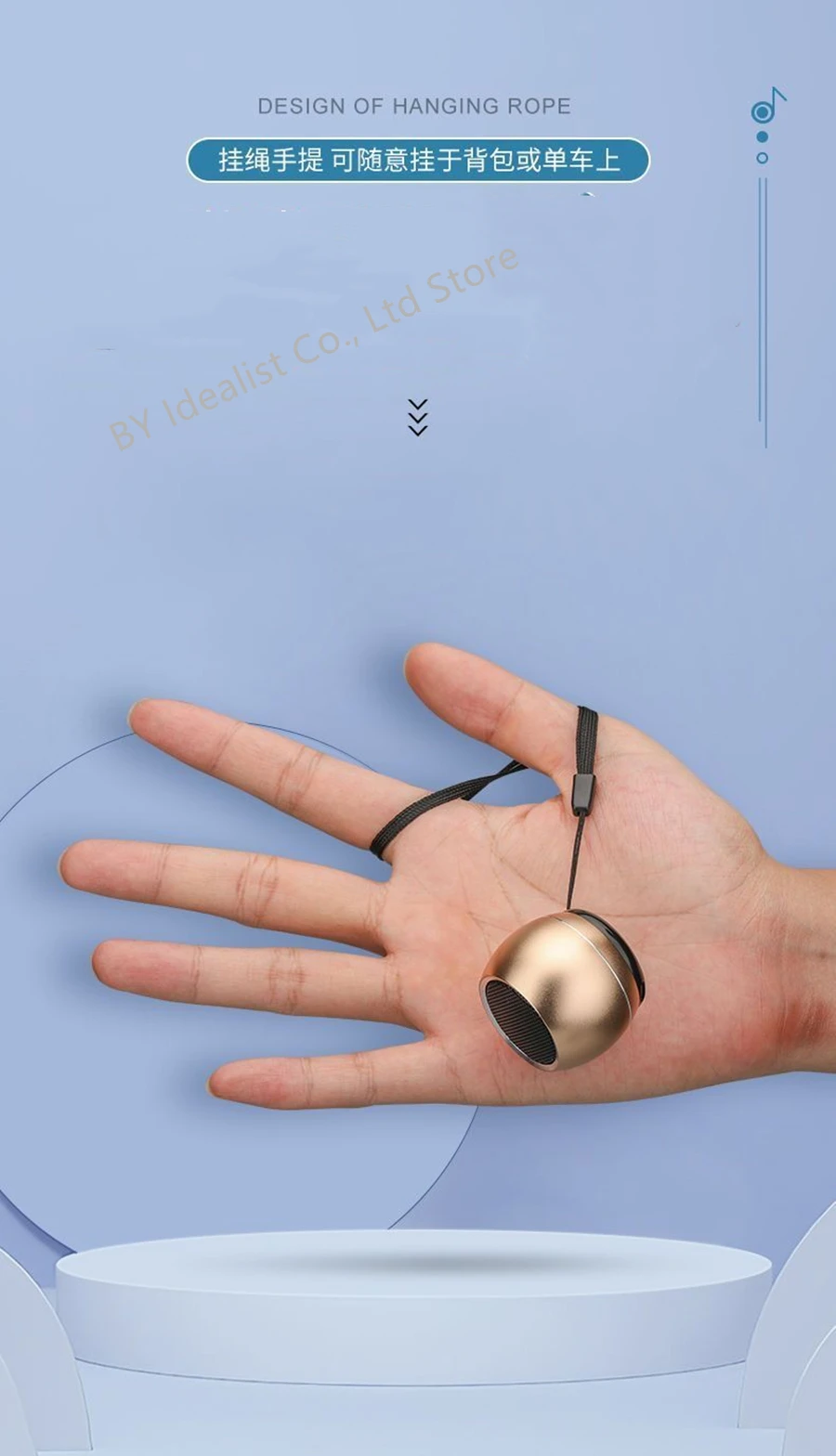 جديد TWS ربط صغير محمول مكبر صوت ستيريو لاسلكي بلوتوث مضخم صوت معدني في الهواء الطلق عميق باس مكبر صوت صغير للهاتف