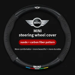 Car Steering Wheel Cover For Mini Cooper S R56 R55 R50 R51 R52 R53 R57 R60 R61 R62 JCW ONE F54 F55 F56 For Bmw MINI Accessories