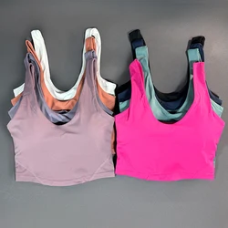 Reggiseno sportivo da yoga raccoglie U-back, sport di alta qualità ciclismo fitness running reggiseno da donna traspirante e ad asciugatura rapida